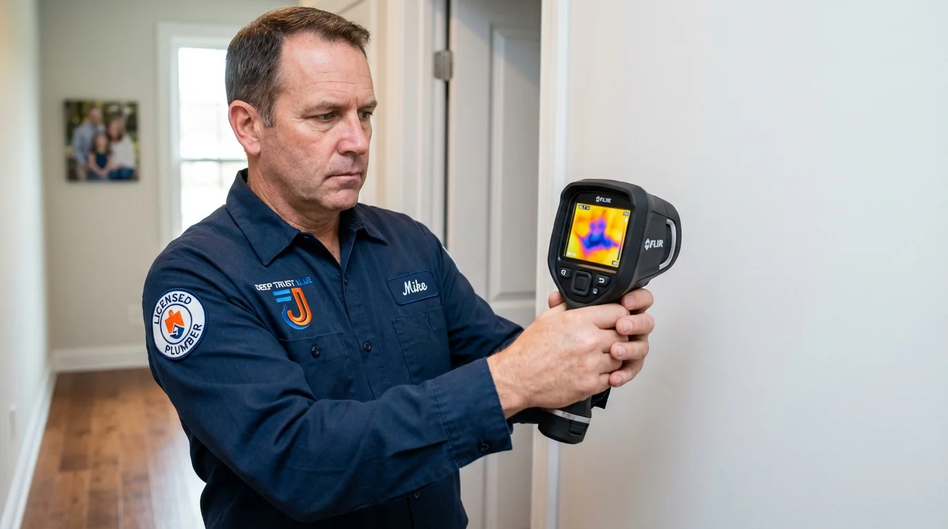 Thermal imaging leak detection by Johns Plumbing LLC in Pierre